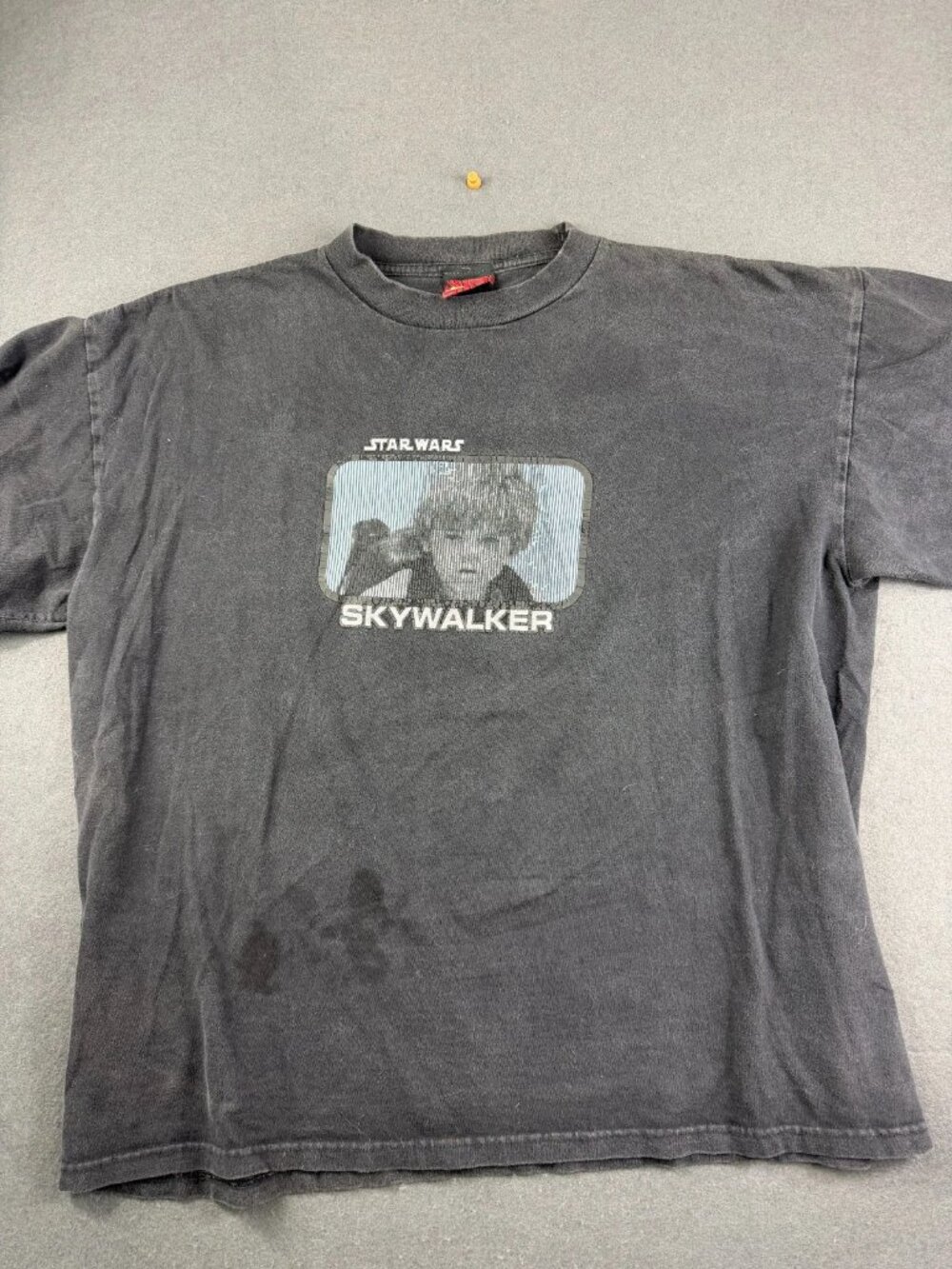 Vintage 90s Star Wars Mens Black Promo T-Shirt Episode 1 The Phantom Menace